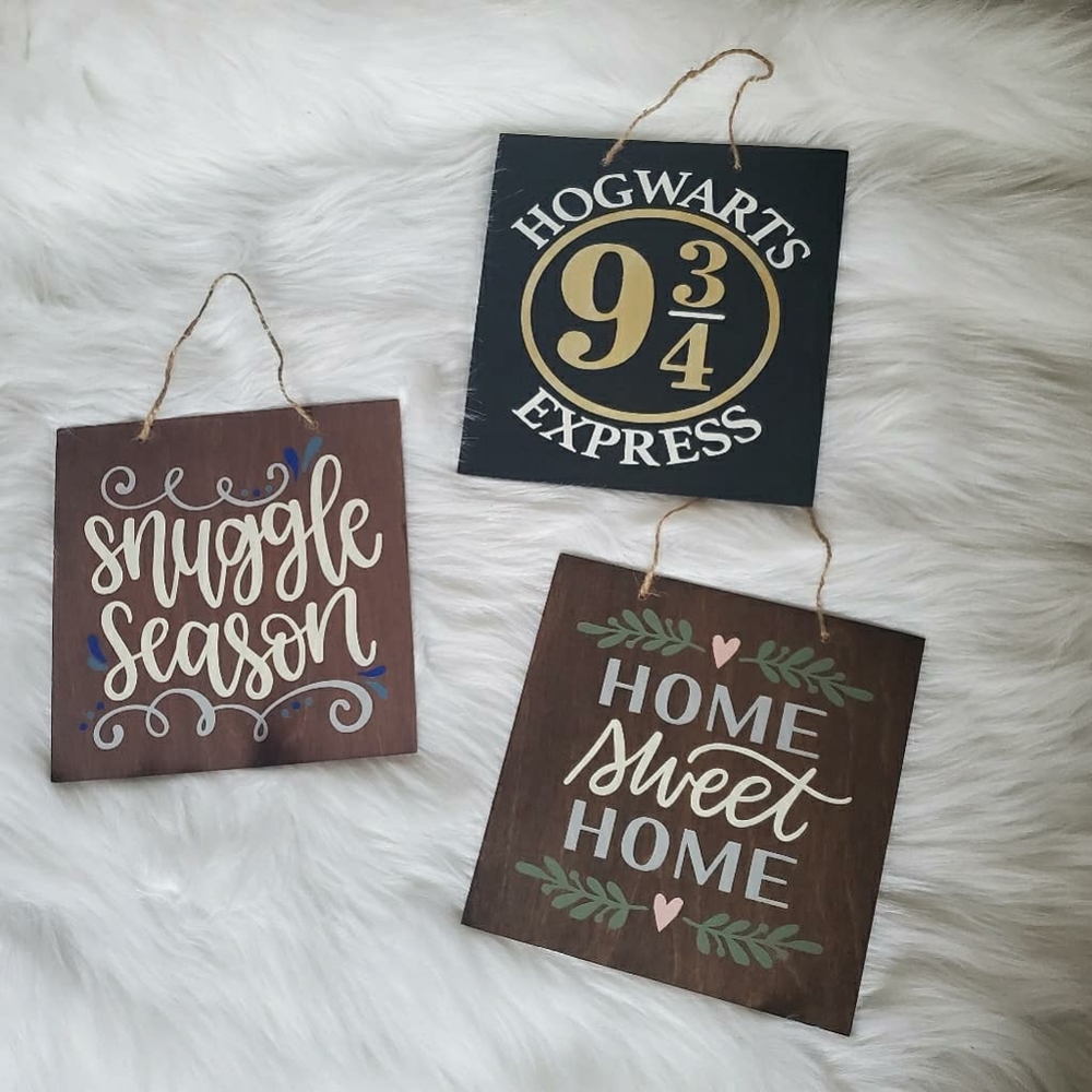 Homemade signs
